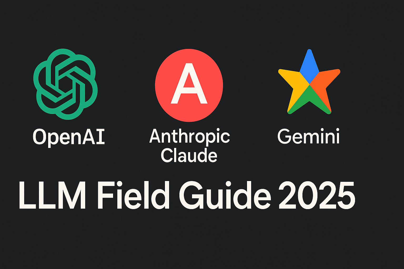 The 2025 LLM Field Guide – how to pick the right ai brain for the job