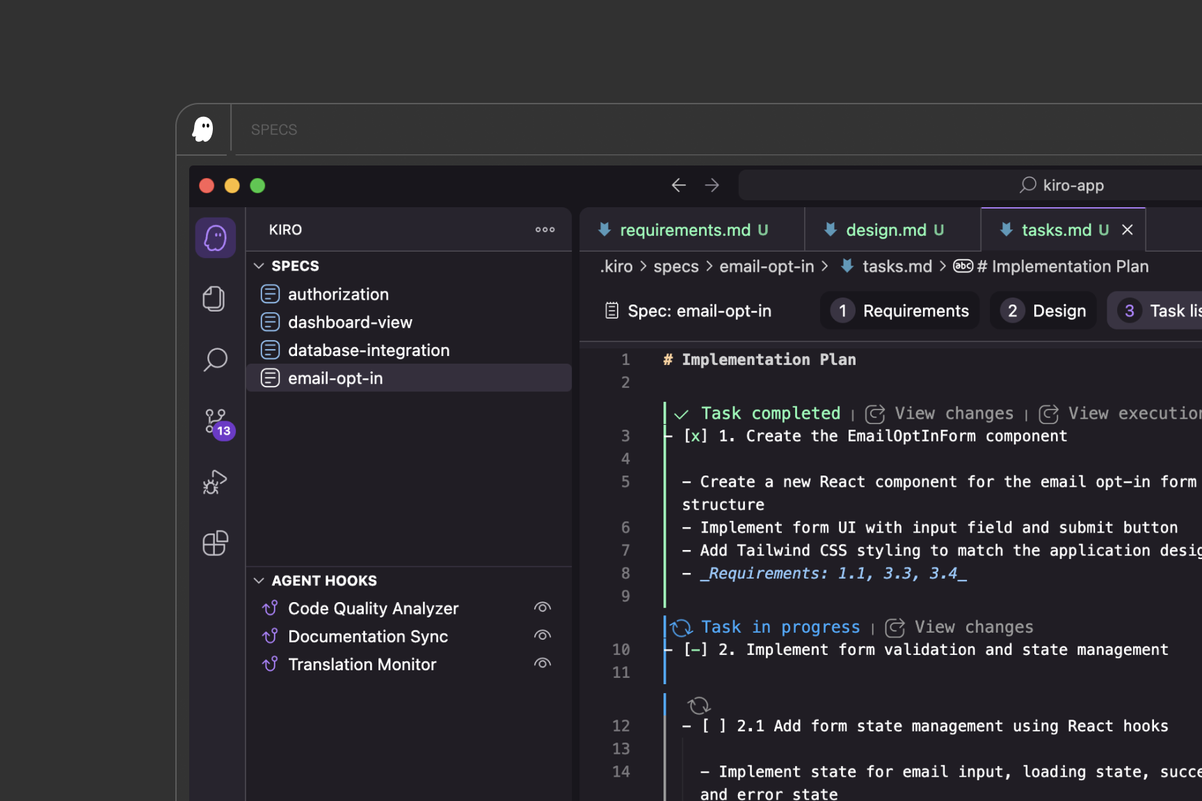 Kiro the new agentic IDE
