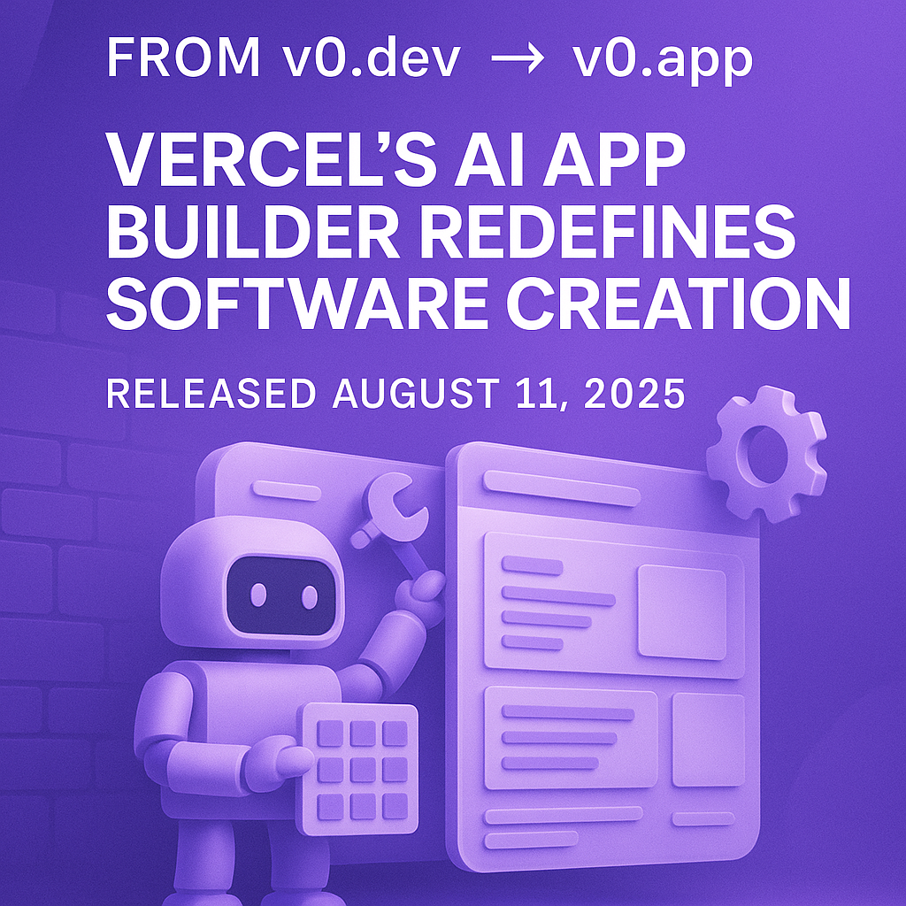 Vercel launches its AI App Builder
