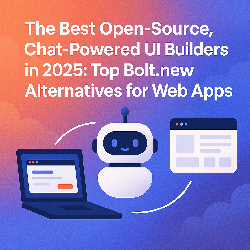 The Best Open‑Source, AI Chat‑Powered UI Builders in 2025 (Alternatives to Bolt.new and Lovable)